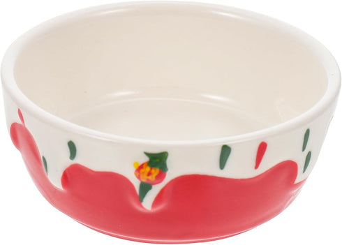 Dish Water Small Glider Sugar Gerbil Rat Pattern Pet Hamster Feeding Bowl, Cute Ceramic Animal Container
