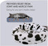 Anti-Anxiety Dog Bed, Donut Bed, Faux Fur, L: 25.5 x 25.5 x 7.5 Inch