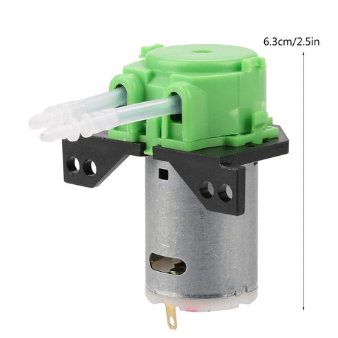 DC 12V/24V Dosing Peristaltic Pump, Green/Blue/White/Black Head for Aquarium Lab Chemical Analysis