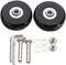 Set of 2pcs 54mm Mute Wear-Resistant Luggage Suitcase Replacement Wheels Kit, Rubber Swivel Caster Wheels.
