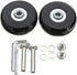 Set of 2pcs 54mm Mute Wear-Resistant Luggage Suitcase Replacement Wheels Kit, Rubber Swivel Caster Wheels.