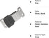 Herm Sprenger ClicLock Fastener Stainless Steel Buckle for Dog Training Collar & Quick Release for Medium Large Dogs