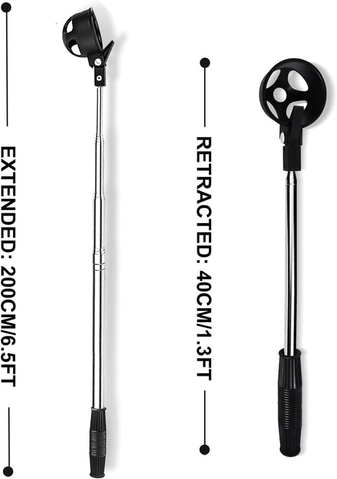 Golf Ball Retriever, Telescopic Tool for Water, 6.5 Ft Stainless Extendable Picker Upper, Accessories for Men