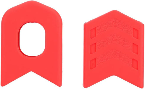 VGEBY 1Pair Crank Protector, Silicone Crank Case Cover for Bike Accessory (Red)