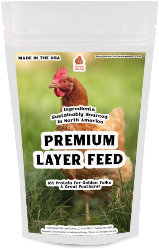 Pampered Chicken Mama Chicken Feed Mash - Premium Layer Feed Pellets -