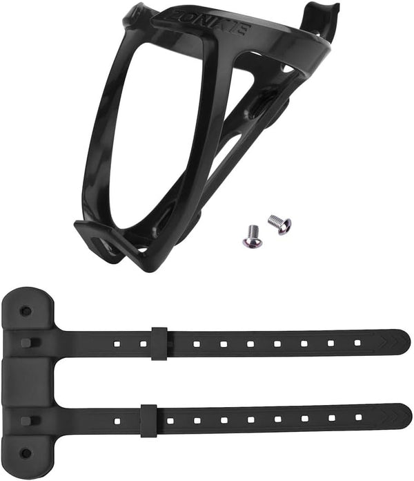 Plastic Bicycle Bottle Cages, Bike Bottle Holder with Cage Mounting Base (Black)