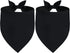 Agroon Blank Dog Bandanas Black Small 2PCS, DIY Solid Cotton Scarf, Durable Triangle