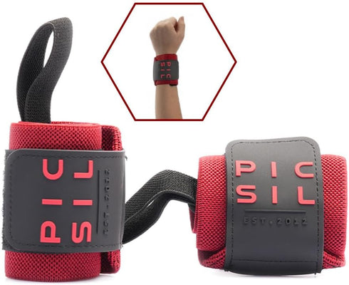 PICSIL Wrist Support for Cross Training - High Performance Elastic Nylon Reduces Wrist Discomfort