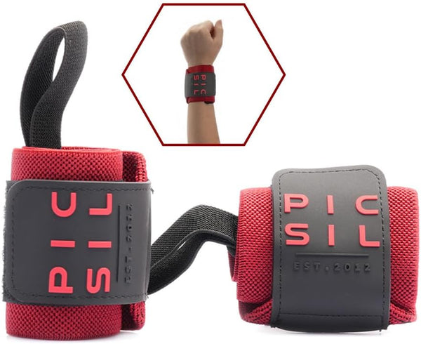 PICSIL Wrist Support for Cross Training - High Performance Elastic Nylon Reduces Wrist Discomfort