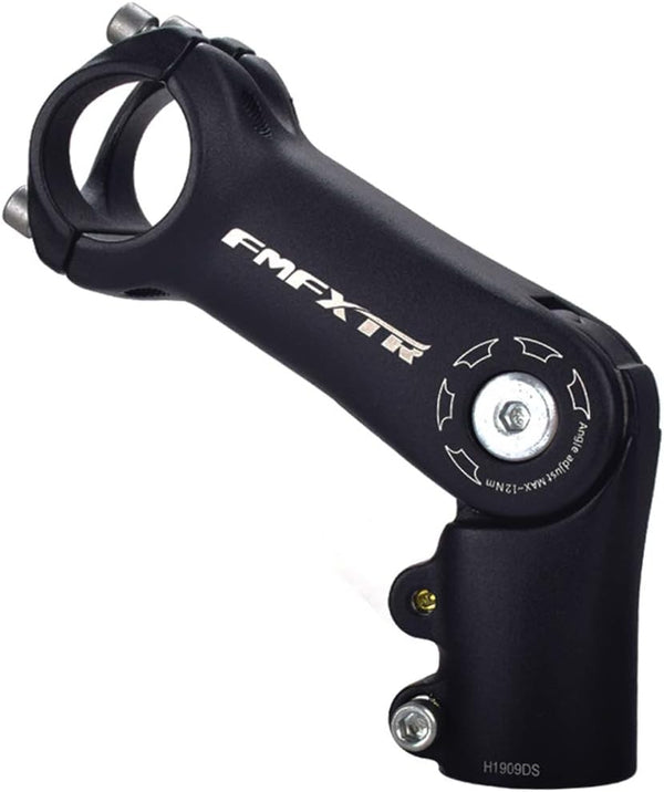 FOMTOR Adjustable Stem 0-90 Degree, 110mm MTB Bike Stem for 25.4mm Handlebar, Suitable for Mountain & Road Bikes
