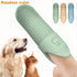 Set, Dog Nail Scratch Pad with Treat Box + Finger Dog Toothbrush & Sandpaper Solid Wood Nail Filing Board for Dogs That