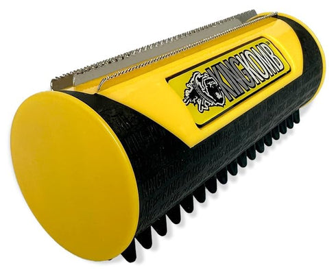 King Kanine Pet Grooming Brush - Self Cleaning Deshedding Tool for Dogs, Cats & Horses