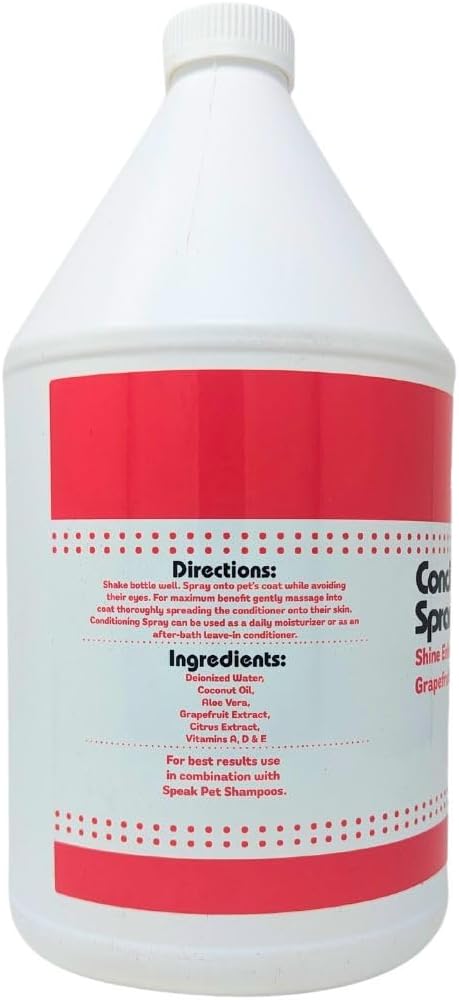 Natural Shine Enhancing Dog Leave-in Conditioning Spray - Grapefruit Citrus, 1 Gallon