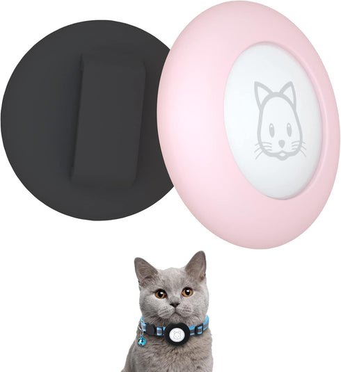 2022 Airtag Cat Collar Holder, Small 2Pack Waterproof Case Compatible with Apple Airtag GPS Tracker for Pet Collar