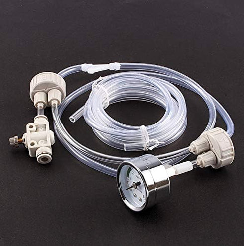 DIY CO2 Generator System Kit, White Professional Aquarium Plant CO2 System Kit, Pro Tube Valve Gauge Bottle