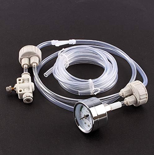 DIY CO2 Generator System Kit, White Professional Aquarium Plant CO2 System Kit, Pro Tube Valve Gauge Bottle