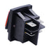 Twidec 2Pcs Waterproof DC12V Rocker Toggle Switch, Red LED Light Illuminated, 16A, ON/Off DPST