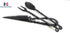 NauticalMart Medieval Eating Utensil Set - Iron Utensils for Authentic Dining Experience