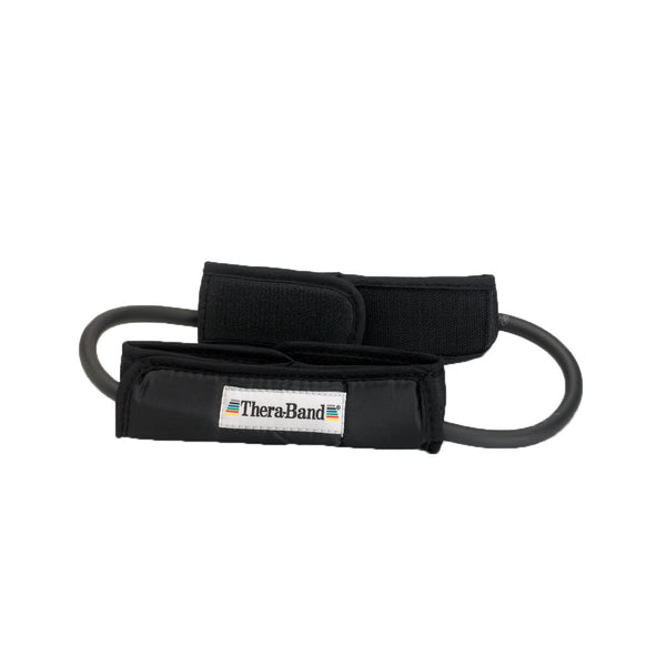 THERABAND Professional Resistance Tubes, 12 Inch Black Latex Elastic Tubing for Physical Therapy & At-Home Workouts