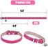 ChengFu XXS Dog Collar - Pink Teacup Dog Collar for Small Dogs & Cats, 3/8 inch Width