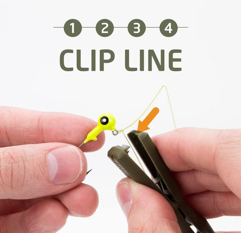 Fishing Knot Tying Tool, Jig Head and Hook Eyelet Grip, Line Threader for Shaky Hands and Poor Eyesight