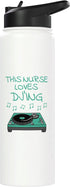 Nurse DJ Music Producer By DoodleRob This Nurse Loves DJ'ing, DJ Music Producer Musician Stainless Steel Insulated