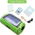Waterproof Bicycle Handlebar Bag with Transparent Pouch and Adjustable Strap, High-capacity Cycling Front Pack (Green)