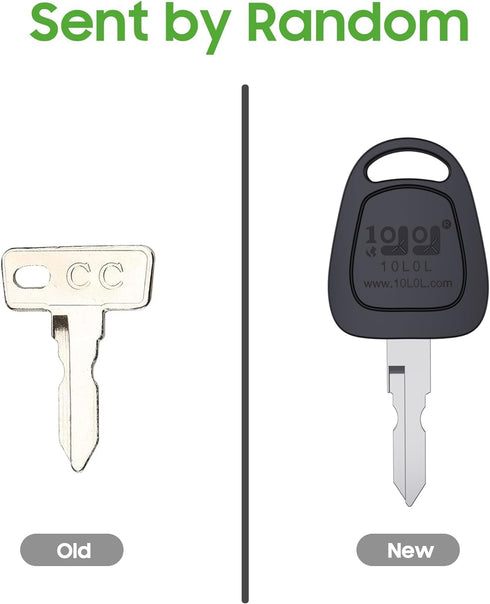 Replacement Golf Cart Keys, Ignition Key for Club Car DS 1982-Up, 2 pcs, Two Styles at Random
