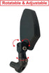 Hafny New Bar End Bike Mirror, HD Glass Lens, Adjustable & Rotatable Safe Rearview Bicycle Mirror (Silver Glass, 1 pc)