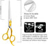 HASHIMOTO Grooming Scissors for Dog - Straight 7.0 inch, Light Weight, Balanced, Ergonomically Designed for