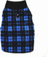 Dog Sweater, Soft Fleece Vest with Leash Ring Pullover Jacket for Small Dogs, Christmas (2XL, Blue Plaid)