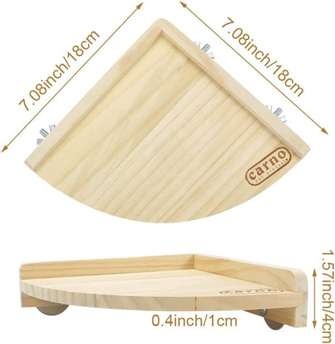 Litewoo Bird Perch Corner Platform Stand Shelf for Birds Budgie Parakeet Cockatiel Conure CockatooPlatform
