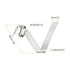 HARFINGTON 30pcs Snap Spring Clip for Kayak Paddle, 3.8x7.1x32mm, 65Mn Spring Steel, V-Shaped Hollow Lift Tube Clips