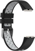 NINKI Sport Bands for Women Silicone (Black+Red) - Cute Small Waterproof Replacement Bands for Fitbit Luxe