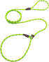 7Ft Slip Lead Dog Leash for Small Dogs, Lightweight Nylon Rope No Pull Training Leash, Green