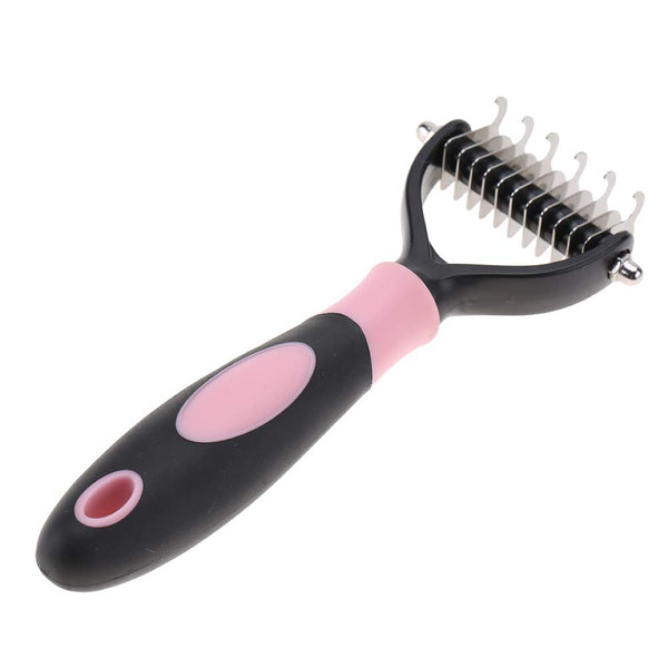 Fdit Pet Comb - 2 Sided Professional Knot Comb Brush for Dog Cleaning, Hair Removal, Grooming Tool