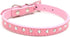 Dogs Kingdom Suede Skin Jeweled Rhinestones Pet Dog Collar, 10 "-16.5" Total Length, Sparkly Crystal Diamonds Studded