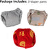 WCDJOMOP (3.9" 6.3"), 3 Reusable Washable Squirrel Diapers, Highly Absorbent with Strong & Flexible Pants No Leak