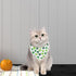 AIMPLANACT 1 x Green Four Leaf Clover Cat Scarf Small Dog Cat Pet Burp Scarf Neck Warmer Jewelry