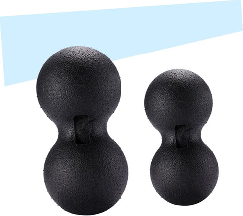 2 Pack Set Peanut Massage Ball Back Shoulder Neck Spine Massager for Muscle Relief for Yoga Pilates