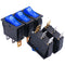 Twidec 5Pcs Rocker Switch Toggle AC 20A/125V, 15A/250V SPST 3 Pins ON/Off Blue LED Light Illuminated Switch