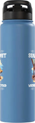 i am on a Seafood Diet funny Diet Jokes Shop i am on a Seafood Diet funny Diet Stainless Steel Insulated Water Bottle