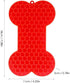 Quaziret 2Pcs Lick Mat | Bone-Shaped Licking Mat for Dogs & Cats | Peanut Butter Lick Pads for Boredom Reducer Perfect