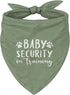 YJIKRTVT Baby Security in Training Dog Bandana,Green Adjustable Triangle Dog Scarf, Dogs Pregnancy