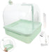Auto Bird Bath Tub with Rotating Faucet for Parakeets