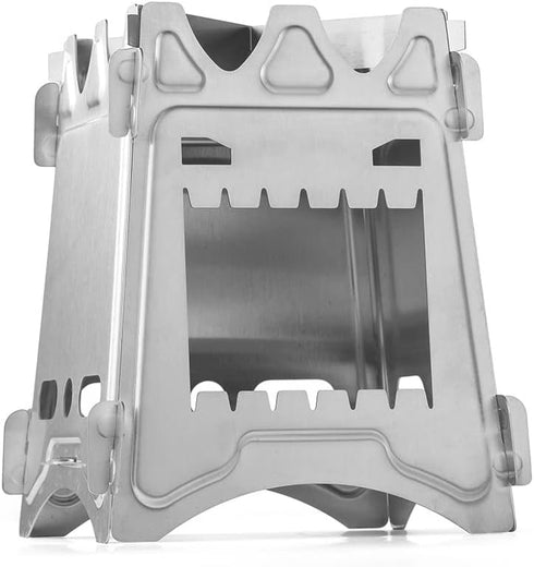 Lightweight Portable Wood Burning Camping Stove - Folding Wood Stove for Outdoor Hiking, Camping, Picnic