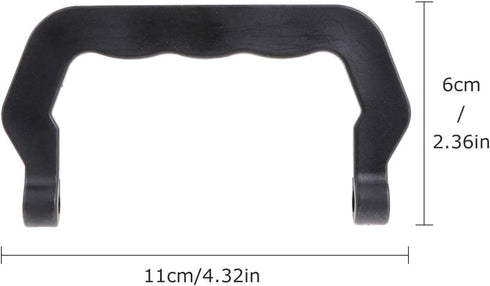 Zerodeko 10Pcs Pet Cage Handles, Black, Portable Plastic, Easy Install, Comfortable to Hold, Replacement Parts for Dog, Cat, Rabbit, Hamster, Bird Cages