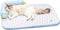 Lunale All-Season Ice Fabric Cat Bed with Cushioned Pillow/Play Ball/Washable Mat for Cats,