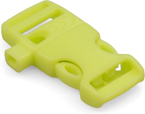 Paracord Planet Glow-in-the-Dark Whistle Buckle – 5/8 Inch – Ideal for Outdoor Enthusiasts and Campers
