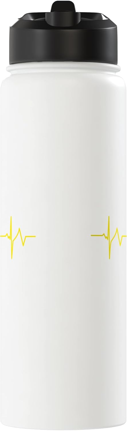 Banana Heartbeat Banana Lover Stainless Steel Insulated Water Bottle